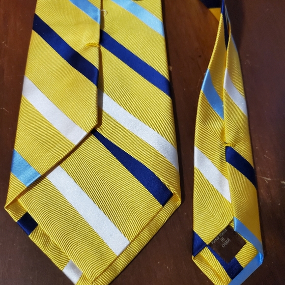 Tasso Elba Silk Diagonal Striped Tie NWOT - Picture 5 of 10